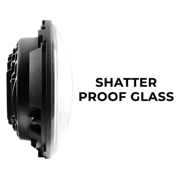Mahindra Thar and Jeep Angel Eye Dual Projector Headlight with Indicator (7-inch) - Image 6