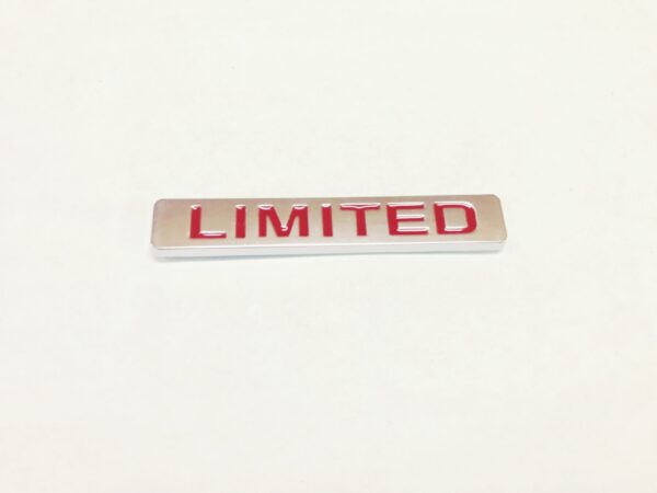 Universal 3D Limited Logo Stickers for Car | Metal Sticker, Black and Silver Color, Universal for Bike & CAR - Image 2