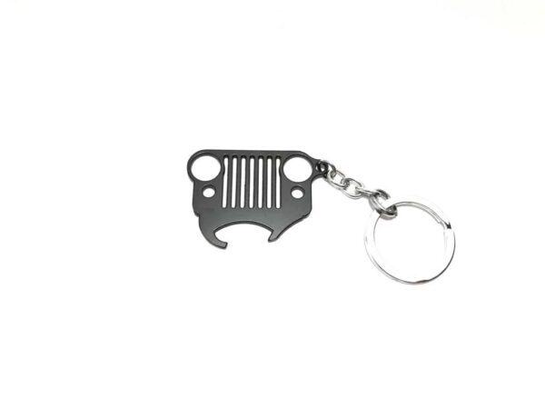 Jeep Grille Key Chain Stainless Steel (With Bottle Opener) - Image 5