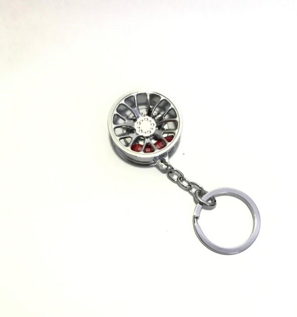 Luxury Heavy Metal Alloy Wheel Keychain - Image 2