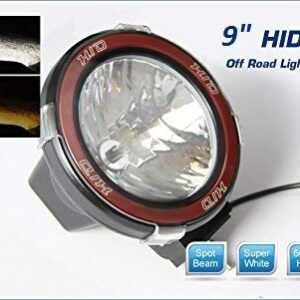 UNIVERSAL (100W,9INCH)HID XENON FOG LIGHT POWERFUL LAMPS FOR ALL CARS AND SUV WITH YELLOW COVER ESPECIALLY FOR OFFROADING