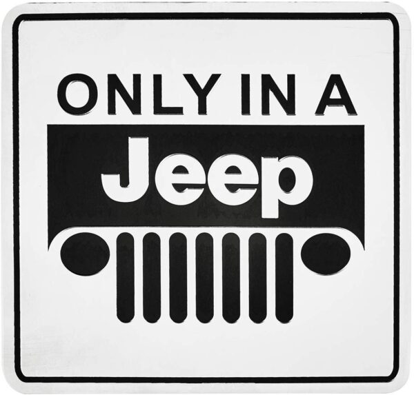 Only in A Jeep 3D Metal Emblem Badge Decal