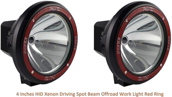 Universal Hid Xenon Fog light Powerful Lamps for All Cars and Suv with Yellow Cover especially for OffRoading (55w,4inch) - Image 2