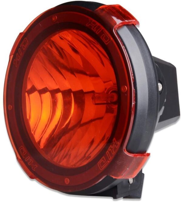 UNIVERSAL HID XENON FOG LIGHT POWERFUL LAMPS FOR ALL CARS AND SUV WITH YELLOW COVER ESPECIALLY FOR OFFROADING (55W,9INCH)