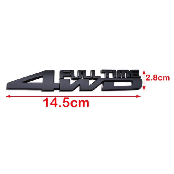 3D Full Time Four Wheel Drive 4WD Metal Emblem Badge Sticker Logo - Image 5