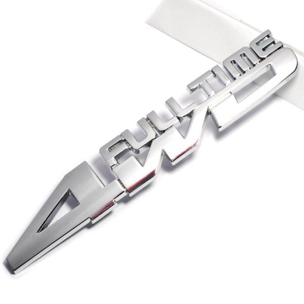 3D Full Time Four Wheel Drive 4WD Metal Emblem Badge Sticker Logo - Image 4