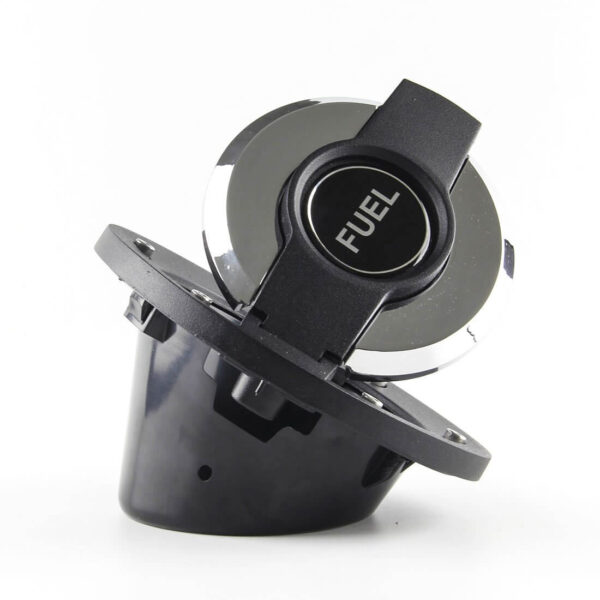 FUEL TANK CAP FOR MAHINDRA THAR, MM540, MM550 / MARUTI SUZUKI GYPSY (chrome BLACK)