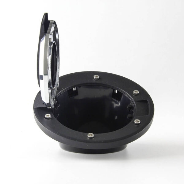 FUEL TANK CAP FOR MAHINDRA THAR, MM540, MM550 / MARUTI SUZUKI GYPSY (chrome BLACK) - Image 5