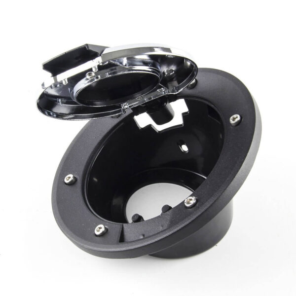 FUEL TANK CAP FOR MAHINDRA THAR, MM540, MM550 / MARUTI SUZUKI GYPSY (chrome BLACK) - Image 6