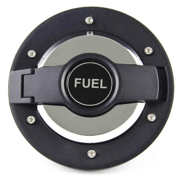 FUEL TANK CAP FOR MAHINDRA THAR, MM540, MM550 / MARUTI SUZUKI GYPSY (chrome BLACK) - Image 3