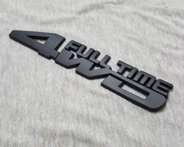 3D Full Time Four Wheel Drive 4WD Metal Emblem Badge Sticker Logo - Image 2