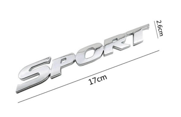 3D METAL CHROME SPORT LOGO/DECAL - Image 2