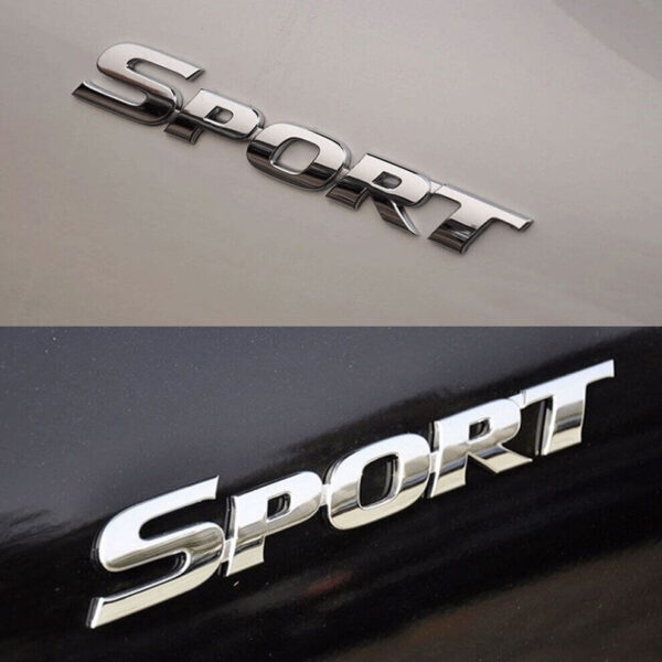 3D METAL CHROME SPORT LOGO/DECAL