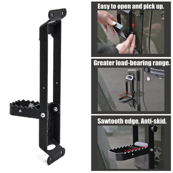 New Thar Door Hinge Step with Folding Foot Pedal - Image 7